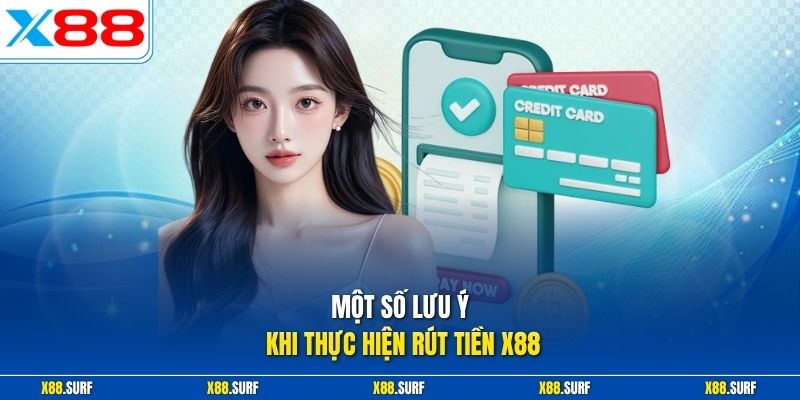 Một số lưu ý khi thực hiện rút tiền X88