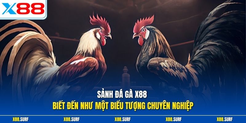 Sảnh đá gà X88 biết đến như một biểu tượng chuyên nghiệp